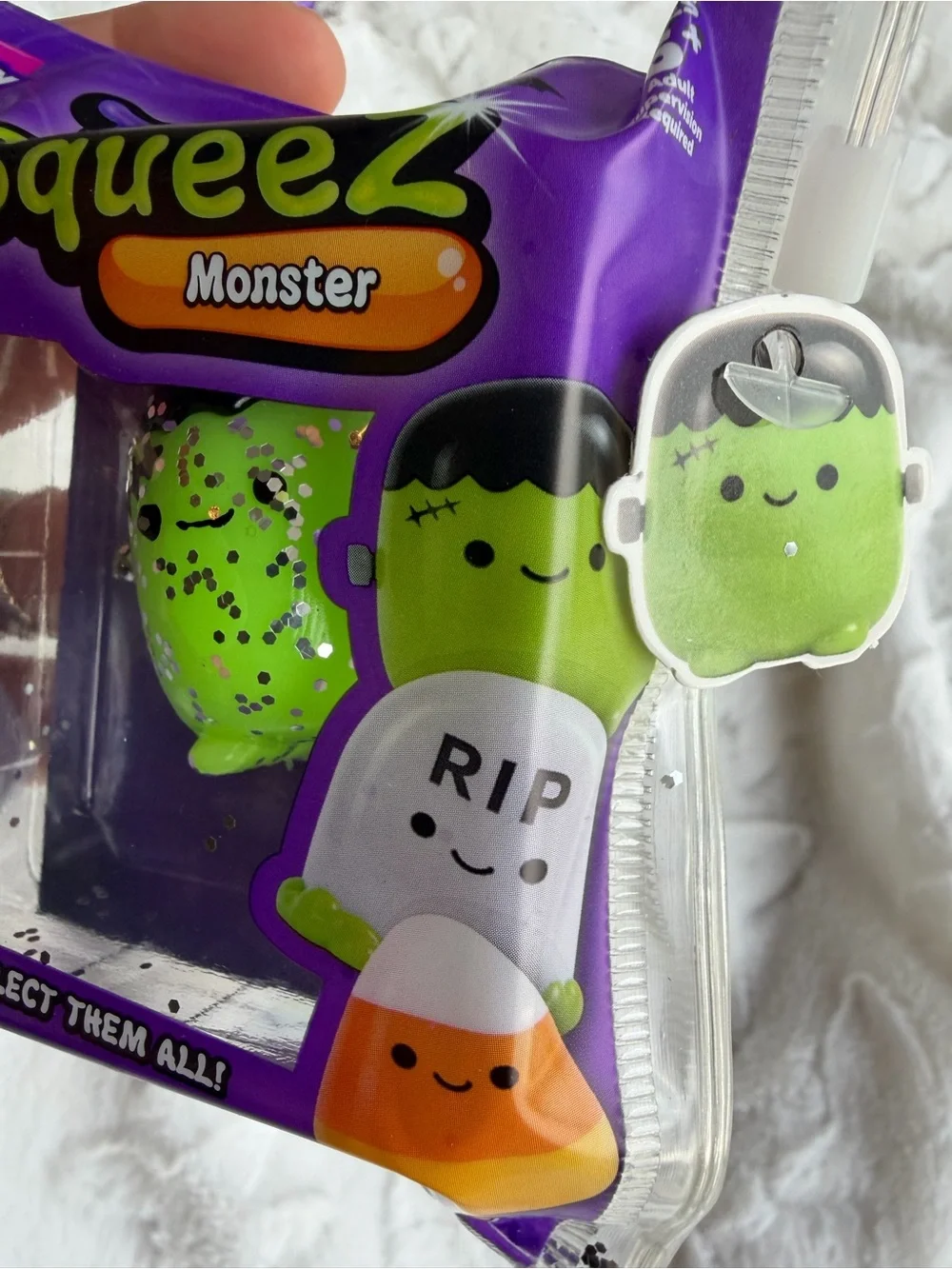 🧟‍♂️🎃 **TABA SQUEEZE THE FRANKENSTEIN – MINI HALLOWEEN SQUISHY!** 🎃🧟‍♂️
